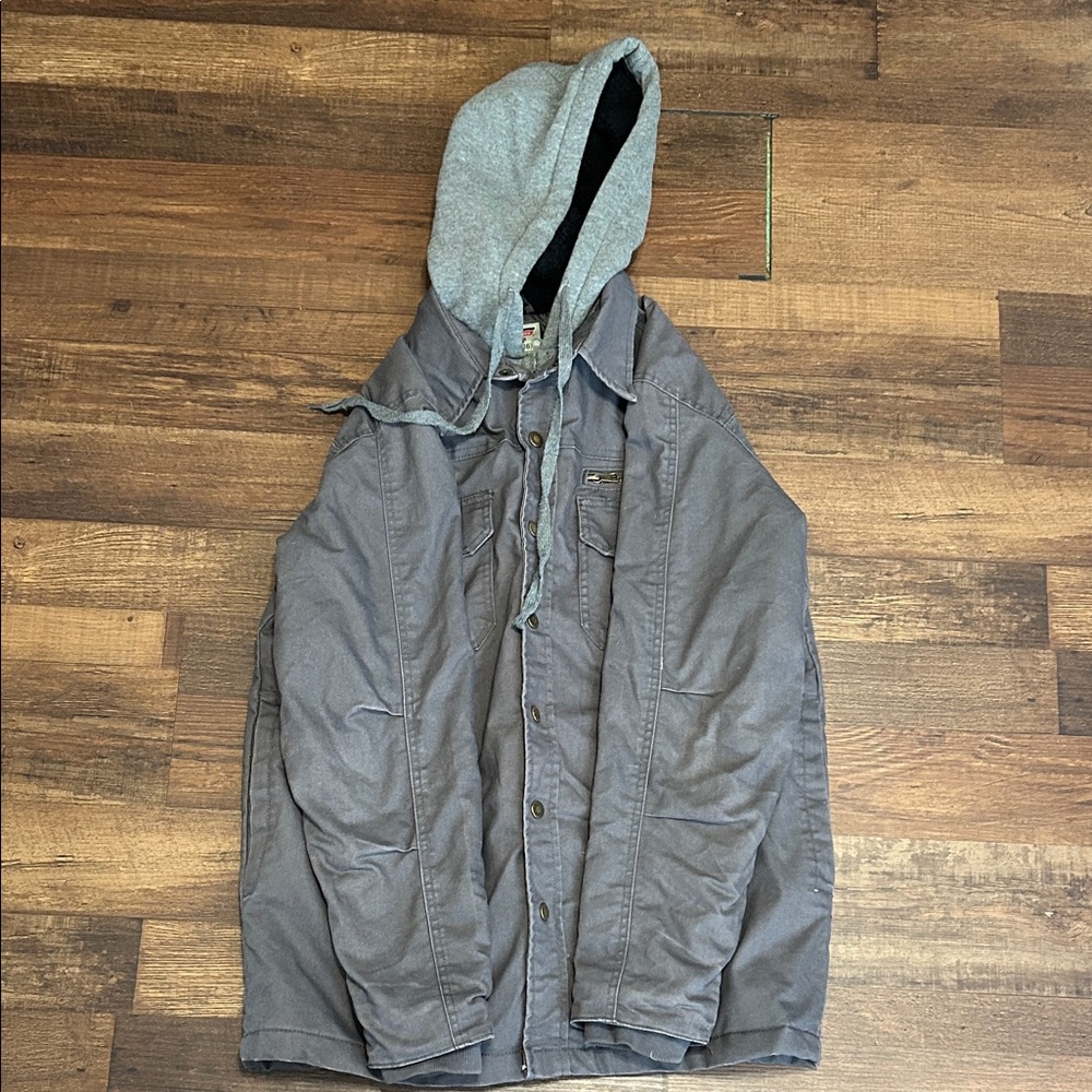 Men's Gray Dickies Hooded Coat Size S/P (34-36) - Picture 7 of 8